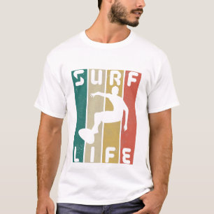 surf life vintage surfen  t-shirt