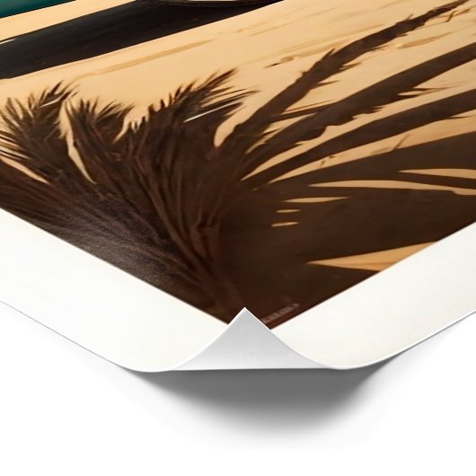 Surf Live Poster woody station wagon (Hoek)