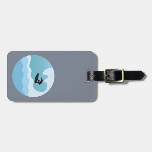 SURF LOVER BAGAGELABEL (Voorkant horizontaal)