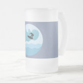 SURF LOVER MATGLAS BIERPUL (Voorkant rechts)