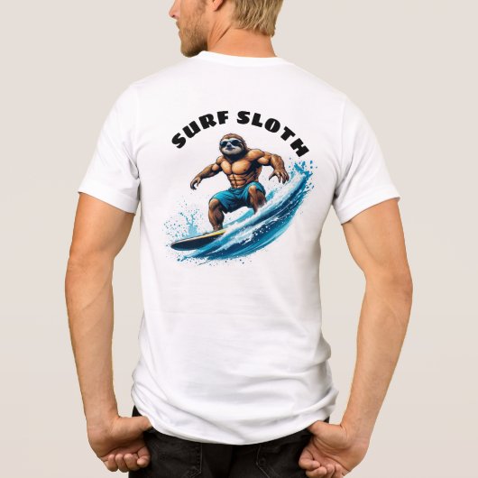 Surf Luiaard Tri-Blend Shirt (Achterkant)