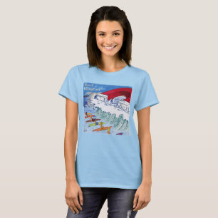 Surf Magneet vrouwen blauw T-shirt
