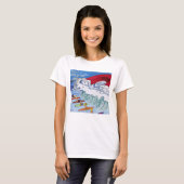 Surf Magneet vrouwen wit T-shirt (Voorkant volledig)