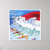 Surf Magnet canvasprint Canvas Afdruk (Voorkant)