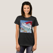 Surf Magnet dames zwart T-shirt (Voorkant volledig)