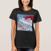 Surf Magnet dames zwarte T-shirt (Voorkant)
