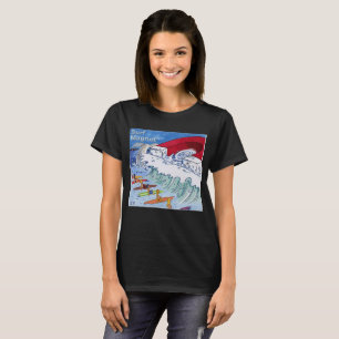 Surf Magnet dames zwarte T-shirt