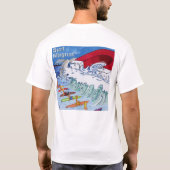 Surf Magnet heren witte T-shirt achterkant (Achterkant)