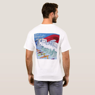 Surf Magnet heren witte T-shirt achterkant