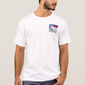 Surf Magnet heren witte T-shirt zak (Voorkant)