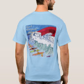 Surf Magnet mannen blauwe T-shirt achterkant (Achterkant)