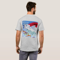 Surf Magnet mannen grijs T-shirt achterkant
