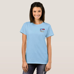 Surf Magnet vrouwen blauwe T-shirt zak