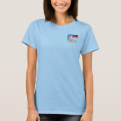 Surf Magnet vrouwen blauwe T-shirt zak (Voorkant)