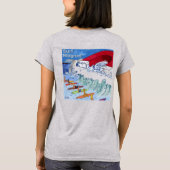 Surf Magnet vrouwen grijs T-shirt (Achterkant)