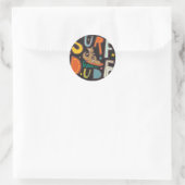 Surf Man Ronde Sticker (Tas)