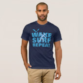 Surf Mannen Basic Bella Canvas T-Shirt (Voorkant volledig)