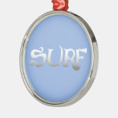 Surf medaille metalen ornament (Links)
