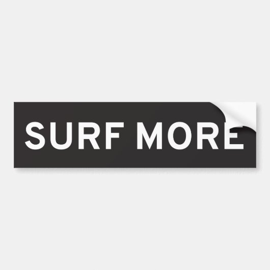 Surf Meer Bumpersticker (Voorkant)