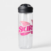 Surf meisjes roze paars waterfles (Voorkant)
