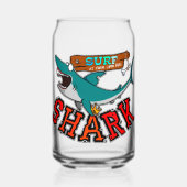 Surf met de haai blikvorm glas (Voorkant)