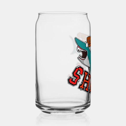 Surf met de haai blikvorm glas (Rechts)