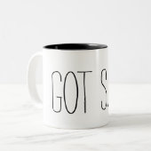 Surf met Green Wave Tweekleurige Koffiemok (Voorkant links)