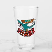 Surf met haai glas (Voorkant)