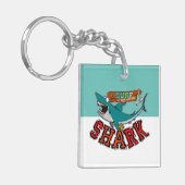 Surf met haai sleutelhanger (Voorkant Links)