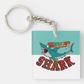 Surf met haai sleutelhanger (Voorkant)