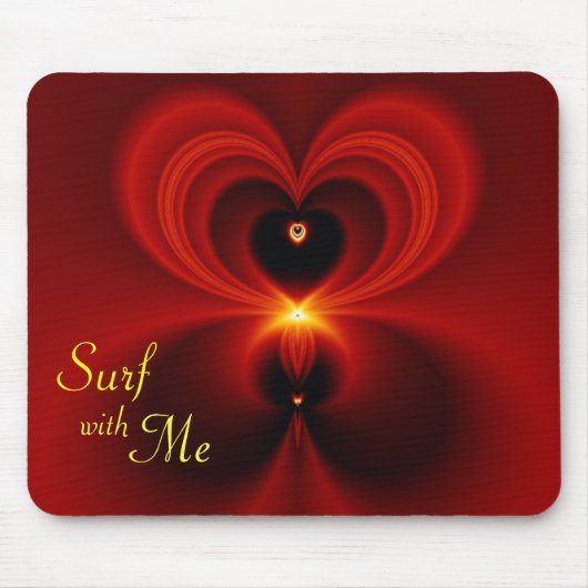 Surf met mijn Valentijn Muismat (Voorkant)