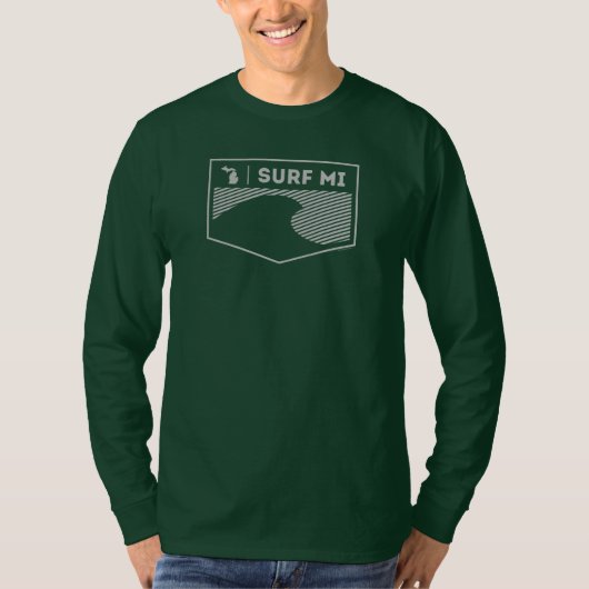 Surf MI American Apparel Michigan L/S T-Shirt (Voorkant)