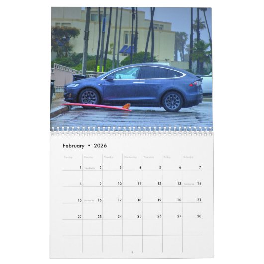 Surf Mobiles 2026 Calendar Kalender (Feb 2026)
