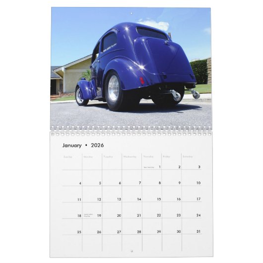 Surf Mobiles 2026 Calendar Kalender (Jan 2026)