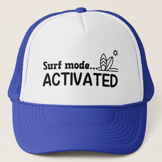 Surf-modus geactiveerd trucker pet (Voorkant)