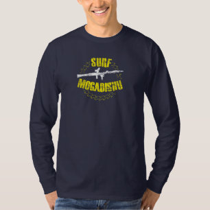 Surf Mogadishu Grunge Stencil T-Shirt