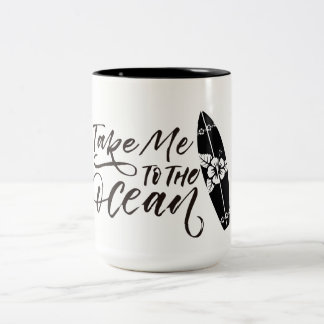 Surf mug tweekleurige koffiemok