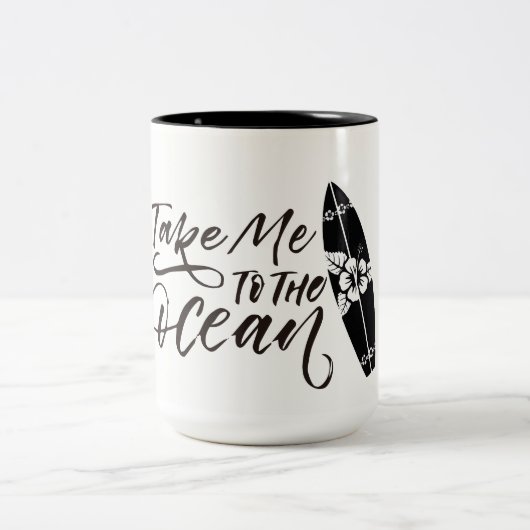 Surf mug tweekleurige koffiemok (Center)