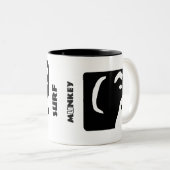 Surf Munkey logo over een mok (Voorkant rechts)