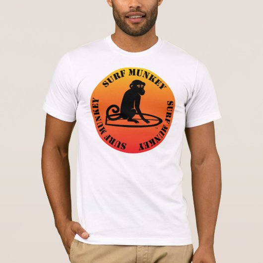 Surf Munkey-logo tegen zonnebrand T-shirt (Voorkant)