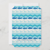 Surf "N Fishies Nautical Baby Sip and See Kaart (Achterkant)
