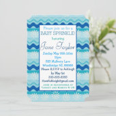 Surf 'N Sun Baby Sprinkle Kaart (Staand voorkant)