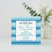 Surf 'N Sun Nautical Baby Sip and See Kaart (Staand voorkant)