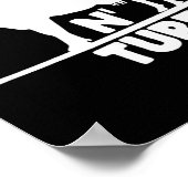 Surf N' Turf Koe Surfing Poster (Hoek)