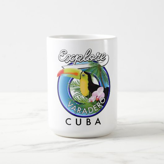 Surf naar Varadero Cuba op logo Koffiemok (Center)