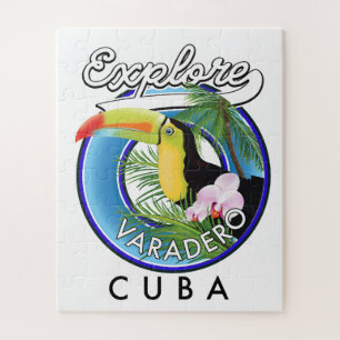 Surf naar Varadero Cuba op logo Legpuzzel