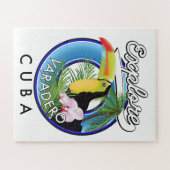 Surf naar Varadero Cuba op logo Legpuzzel (Horizontaal)