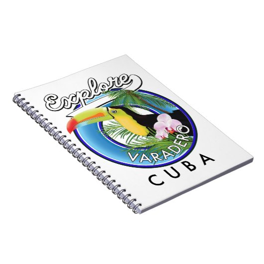 Surf naar Varadero Cuba op logo Notitieboek (Rechterzijde)