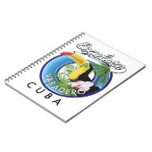 Surf naar Varadero Cuba op logo Notitieboek (Linkerzijde)