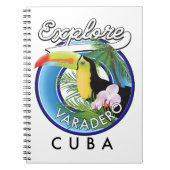 Surf naar Varadero Cuba op logo Notitieboek (Voorkant)